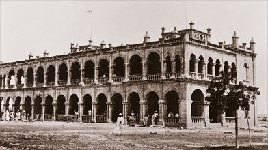 Government House at Wad Madani. View of Government House at Wad Madani, a long, two-storey building