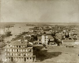 General view of Port Said, circa 1901. General view across Port Said. Port Said, Egypt, circa 1901.