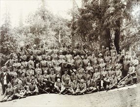 School of Musketry at Changla Gali. British and Indian infantry personnel from the School of
