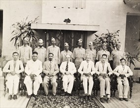 The Central Intelligence Office, Lucknow. Group portrait of the United Provinces and Ajmer division