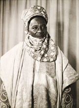 Portrait of a Nigerian man in traditional dress. Portrait of a Nigerian man dressed in fine