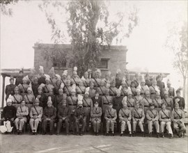 Rawalpindi District Police, 1947. Uniformed officers of the Rawalpindi District Police pose for a
