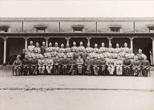 Rawalpindi District Police, 1947. Uniformed officers of the Rawalpindi District Police pose for a