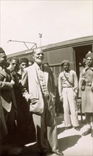 Muhammad Zafrulla Khan arrives at Rawalpindi. Muhammad Zafrulla Khan (1893-1985), Pakistan's first
