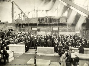 Laying of the Supreme Court foundation stone, Perth. Sir Arthur Lawley (1860-1932), Governor of
