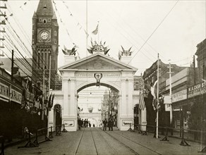 The Citizen's Arch at Hay Street, Perth. The Citizen's Arch at Hay Street, part of celebrations to