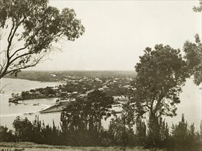 Mill Point overlooking Perth. View of Perth, taken from Mill Point overlooking the Swan River