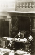 Sir Arthur Lawley at Legislative Council meeting. Sir Arthur Lawley (1860-1932), Lieutenant