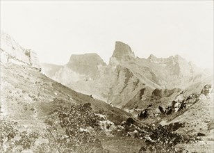 Battlefield at Majuba Hill. A view of Majuba Hill, the battlefield of the First Boer War