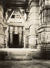Interior of Sas-bahu Temple at Gwalior. Interior view of the larger Sas-bahu Temple, located within