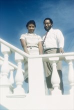 Edward and Doris Brathwaite. Portrait of Ghanaian couple identified as Edward and Doris Brathwaite.