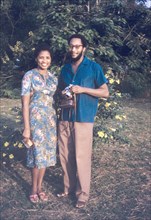 Edward and Doris Brathwaite. Portrait of Ghanaian couple identified as Edward and Doris Brathwaite.
