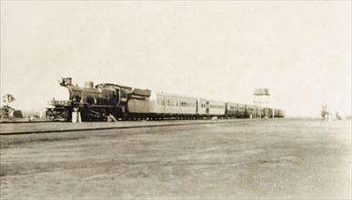 Uganda Railways steam train. A Uganda Railways steam train travelling along the Mombasa to Kisumu