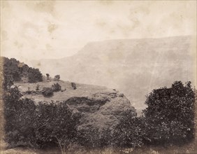 Echo Point, India. Echo Point from Landscape Point in Matheran. Maharashtra, India, 1883.,