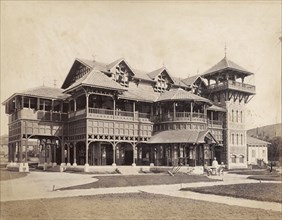 The Royal Bombay Yachting Club. The balconied facade of the Royal Bombay Yachting Club. Bombay