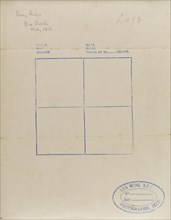 Royal Flying Corps data document. A document issued to the 12th Wing of the Royal Flying Corps