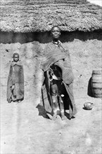 An African woman and child. An African woman and child, possibly members of a Bantu-speaking tribe,