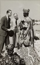 The Duke of Edinburgh visits Kaduna. The Duke of Edinburgh meets a group of young Nigerian men from