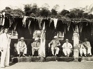 Colonial officers at the Obuasi Durbar. British colonial officers, including Sir Alan Burns