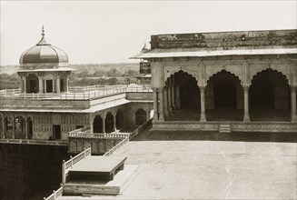 Musamman Burj at Agra Fort. View of the Musamman Burj, an octagonal tower with an open pavillon