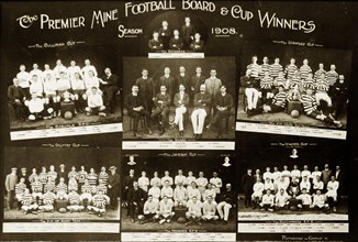 Premier Diamond Mine Football Board 1908. The Premier Diamond Mine cup winners board of the 1908