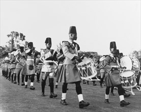 A King's African Rifles band. A King's African Rifles band performs during an official garden party