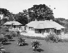 The Royal Lodge in Nyeri. Rear view of the Royal Lodge in Nyeri, presented to Princess Elizabeth