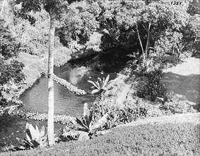 River in the gardens of the Royal Lodge. The Sagana River runs through the gardens of the Royal