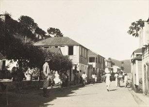 Main Street, Tortola. View along Main Street in Road Town, a street flanked by weatherboarded