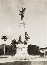 First World War memorial, Trinidad. A memorial statue in a park in Port of Spain, commemorating the