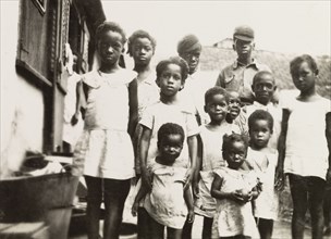 Trinidadian children. A group of Trinidadian children, ranging from toddlers to teenagers, pose for