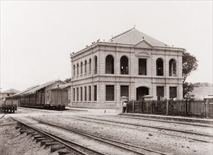 Trinidad Government Railway office building. View of the Trinidad Government Railways office