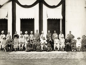 Group portrait of Lord Irwin and Nawab of Jaora. Group portrait of Lord Irwin, Viceroy of India,