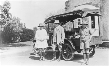 The Grant Family at Kitimura Estate. 14 year old Elspeth Grant (later Huxley) poses for an informal