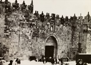 Damascus Gate, Jerusalem. View of Damascus Gate (or Nablus Gate) on the northern section of
