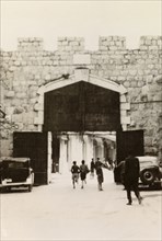 The New Gate, Jerusalem. View of the New Gate on the northern section of Jerusalem's old city