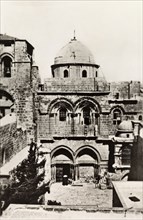 Church of the Holy Sepulchre, Jerusalem. Exterior view of Church of the Holy Sepulchre, a Christian