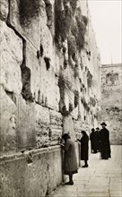 The Wailing Wall, Jerusalem. Jewish people pray at the Wailing Wall (Western Wall or The Kotel) in