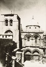 Church of the Holy Sepulchre, Jerusalem. Exterior view of the Church of the Holy Sepulchre, a
