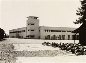 Police depot and training school, Palestine. View of the police depot and training school in