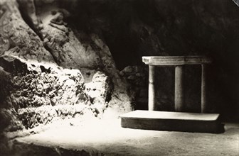 Tomb of Joseph of Arimathea. Interior view of the Tomb of Joseph of Arimathea, a grotto located
