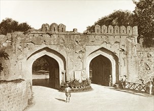 Cashmere (Kashmir) Gate, Delhi. The crumbling arches of the Cashmere (Kashmir) Gate, the scene of a