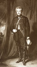 Colin Campbell, First Baron Clyde. Illustrated portrait of Colin Campbell, First Baron Clyde