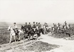 Police patrolling Gaza, 1938. A squadron of the Palestine Police Force patrols the outskirts of