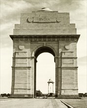 The India Gate, Delhi. View of the India Gate in Delhi, a war memorial designed by British
