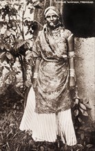 An Indo-Trinidadian woman. Full-length portrait of an Indo-Trinidadian woman, originally identified