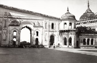 Asafi Imambara, Lucknow. Interior view of a courtyard at Asafi Imambara in Lucknow, a mosque built