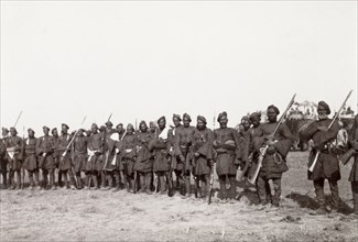 Irregular infantry at Coronation Durbar, 1903. An Indian irregular infantry unit at the Coronation