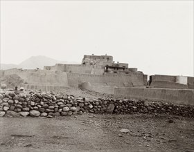 Jamrud Fort on the Khyber Pass. View of Jamrud Fort on the Khyber Pass, a mud fort built by Sikh