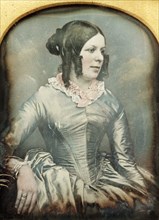Amelia Mary Anne Muston. Studio portait of Amelia Mary Anne Muston (1818-1860), the wife of